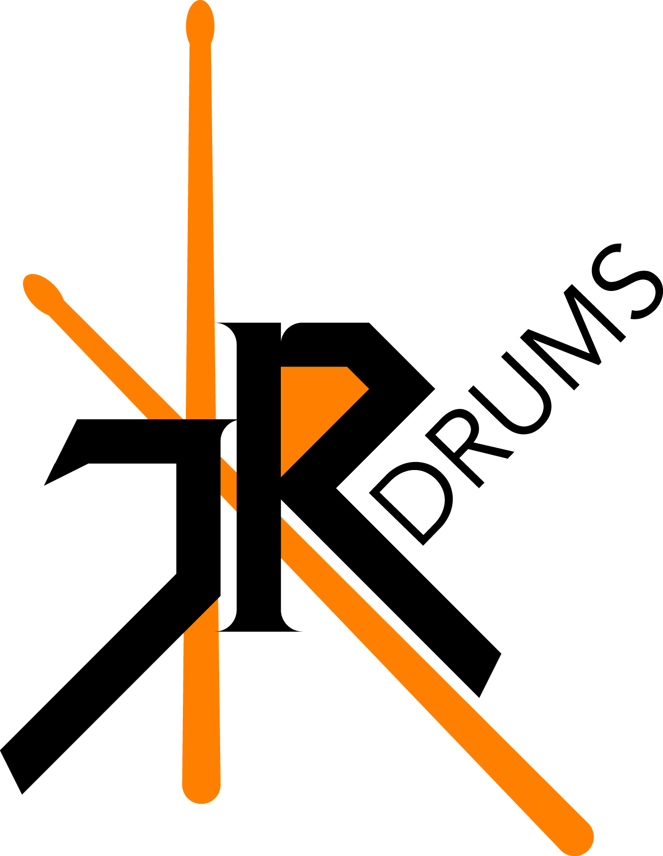 Logo partenaire Drums avec lettre K et éléments orange géométriques